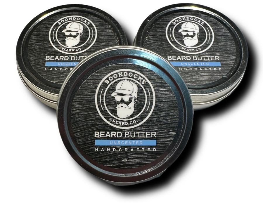 Private label beard butter tins ready for customer labels