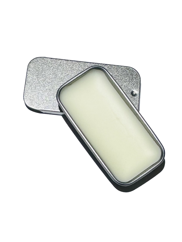 Boondocks solid cologne tin, second angle